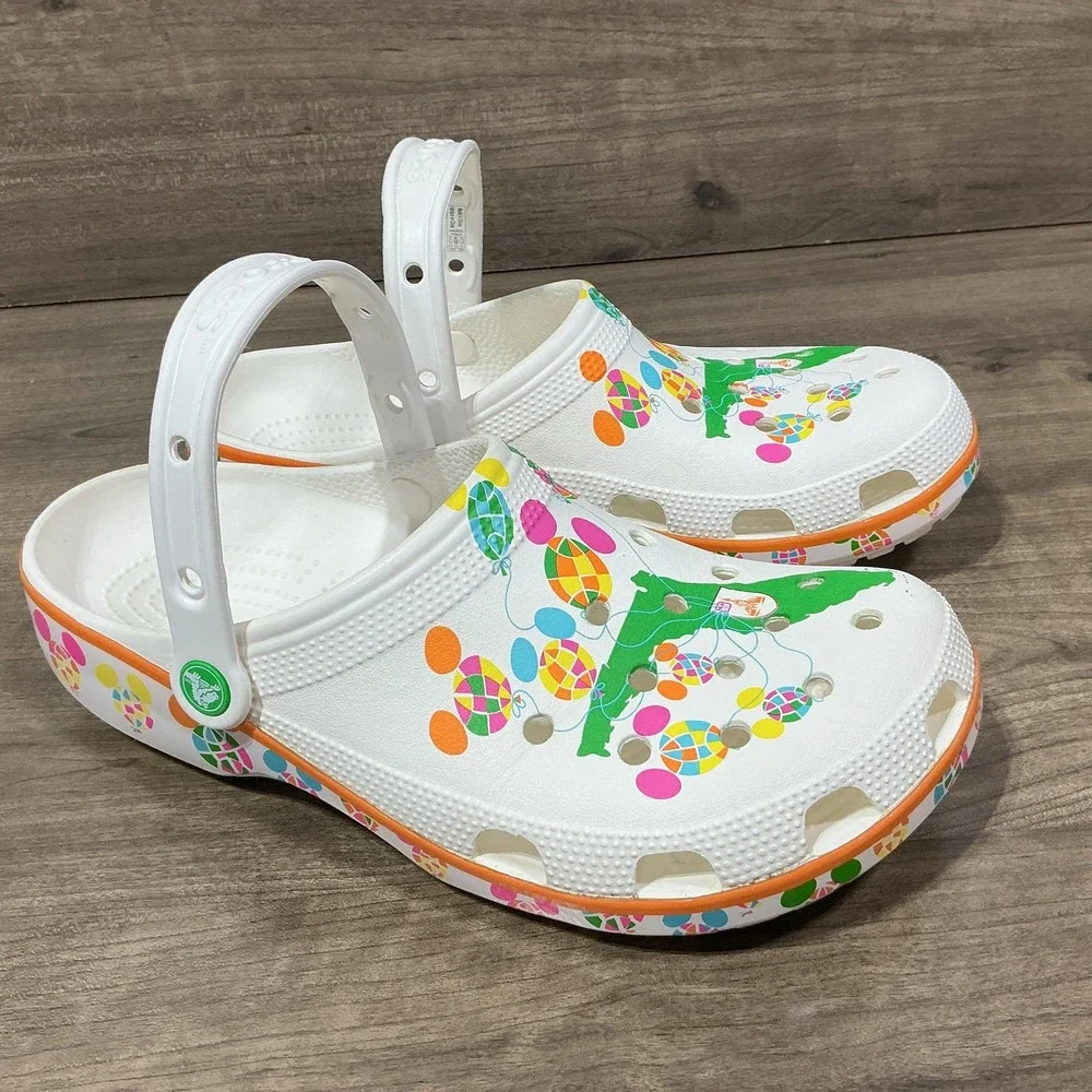Disney Parks Adult Crocs M10/W12 50th Anniversary Florida White Mickey